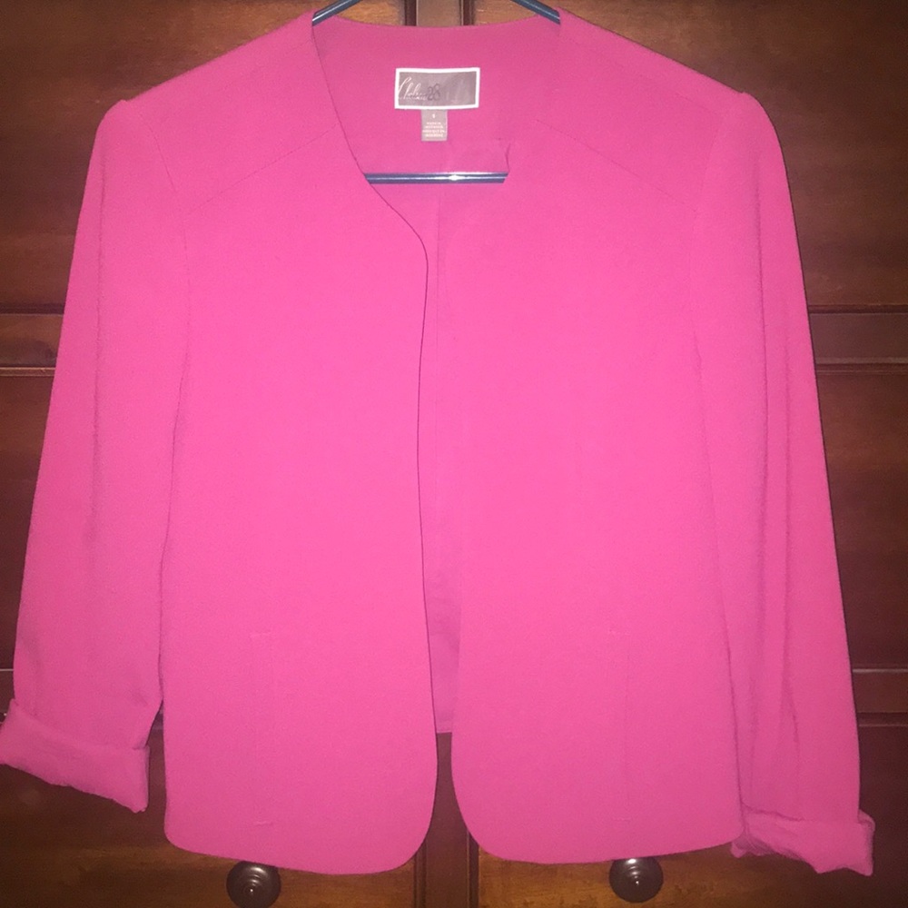Cute Pink Open Blazer